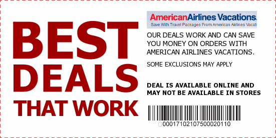 American Airlines Vacations Coupons