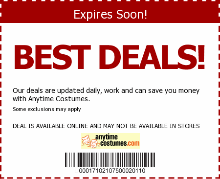 Anytime Costumes Promo Code