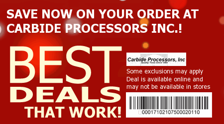 Carbide Processors Inc. Coupon Code
