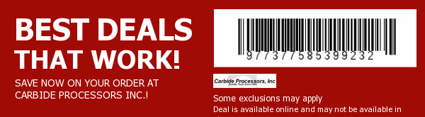 Carbide Processors Inc. Coupon