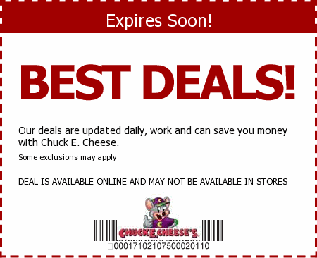 Chuck E Cheese Promo Code