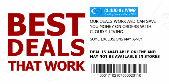 Cloud 9 Living Coupons