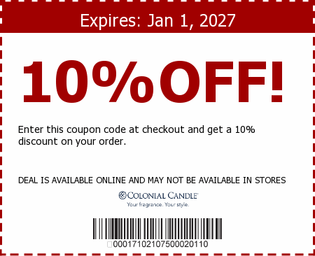 Colonial Candle Promo Code