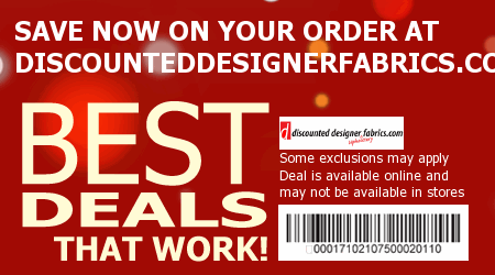 Discounted Designer Fabrics Coupon Code