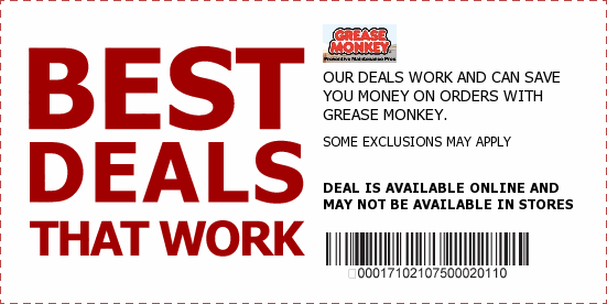 Grease Monkey Coupons