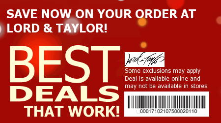 Lord and Taylor Coupon Code