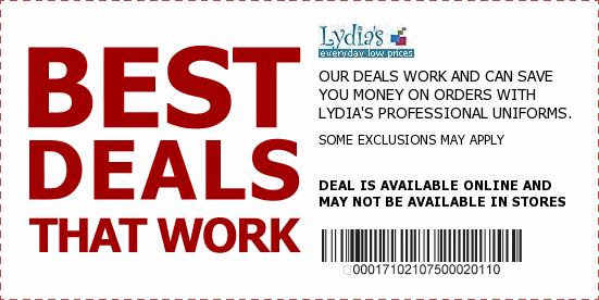 Shop by category Lydia’s Uniforms offers Scrubs, Shoes, Medical Supplies and more for Nurses and other Medical Providers, including brands like Dickies, New Balance, and more! To get the most bang for your buck, be sure to check out the Clearance Section!