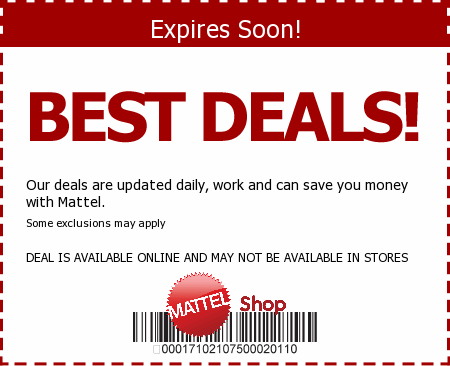 Mattel Promo Code