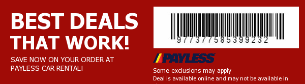 Payless Car Rental Coupon