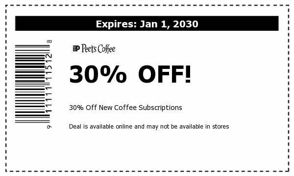 Peet's Coffee Deals