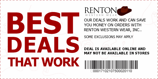 Renton Western Wear Coupons