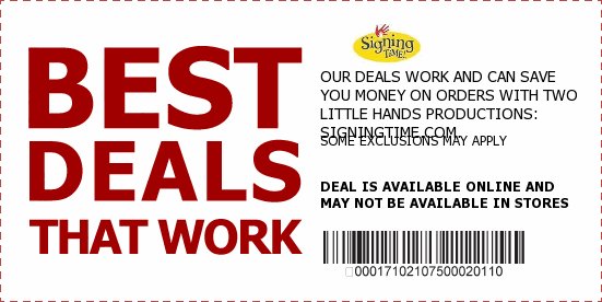 Signing Time Coupons