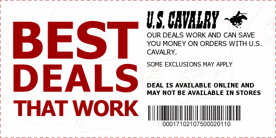 US Cavalry Coupons