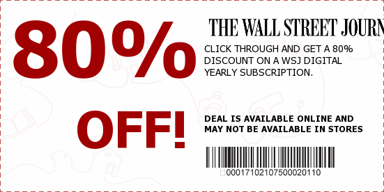 Wall Street Journal Coupons