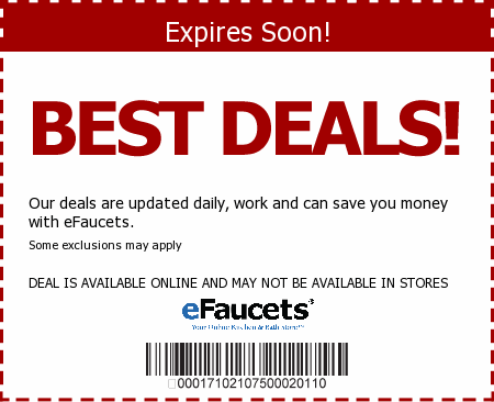 eFaucets Promo Code