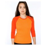 American Apparel Baby Rib 3/4 Sleeve Raglan Coupons