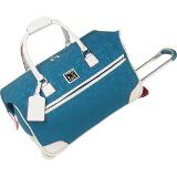 Diane Von Furstenberg Color on the Go 20 inch Wheeled Carry on Duffle - Blue Coupons