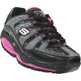 Skechers Shape-Ups Women's Kinetix Response - Black/Pink Leather Coupons