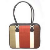 Mango Tango Printed Stripe Canvas Notebook Bag Coupons