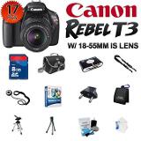 Canon - Digital Cameras EOS Rebel T3 Digital SLR Camera Kit w/ Canon EF-S 18-55mm IS Lens + 8GB Memory - 17PCS KIT Coupons