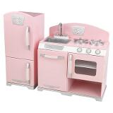 KidKraft Pink Retro Kitchen and Refrigerator Play Set Coupons