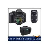 Canon - Digital Cameras EOS Digital Rebel T2i SLR w/ 18-55mm and 55-250mm Lenses and Case $250 Instant Rebate Bundle Coupons