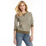 Chaps Striped French Terry Top Coupons